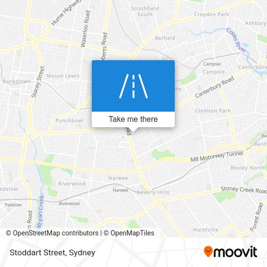 Stoddart Street map