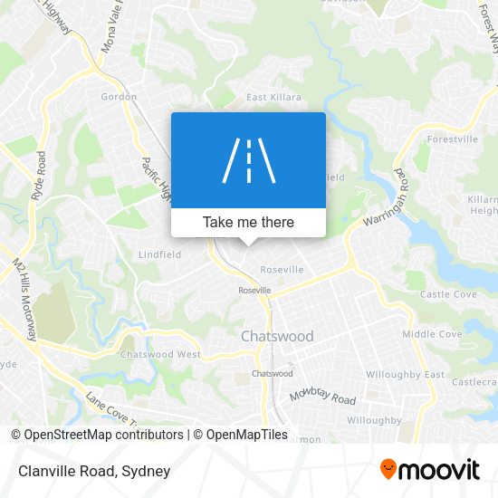 Clanville Road map