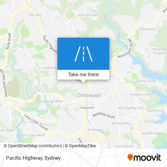 Pacific Highway map