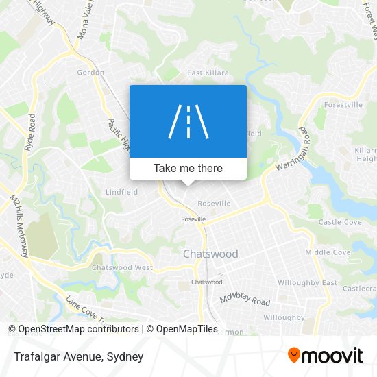 Trafalgar Avenue map