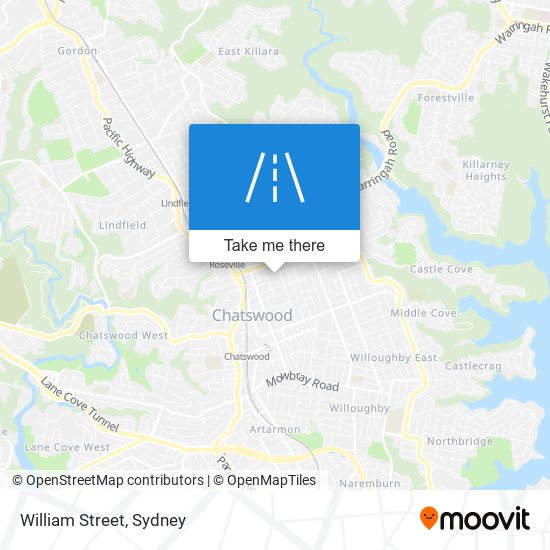 Mapa William Street