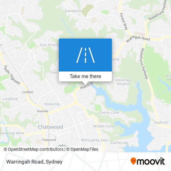 Mapa Warringah Road