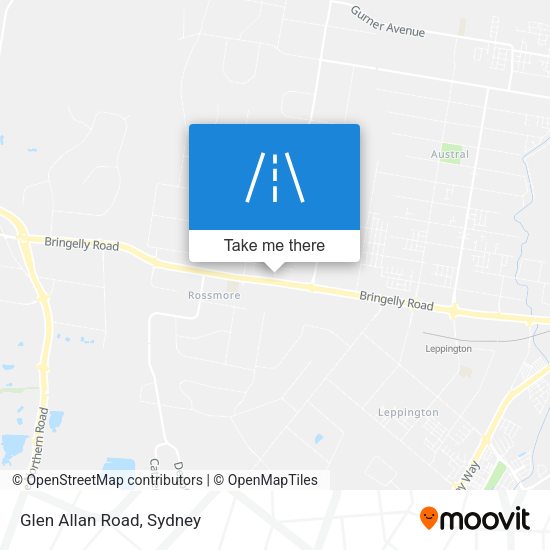 Glen Allan Road map