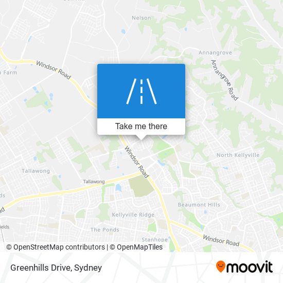 Greenhills Drive map