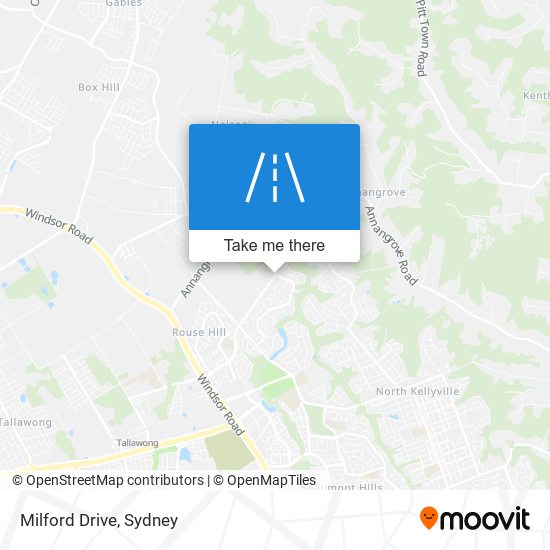 Mapa Milford Drive
