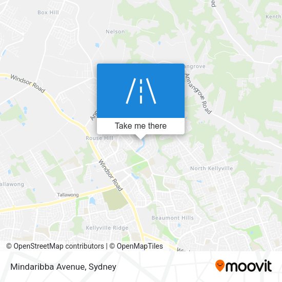 Mindaribba Avenue map