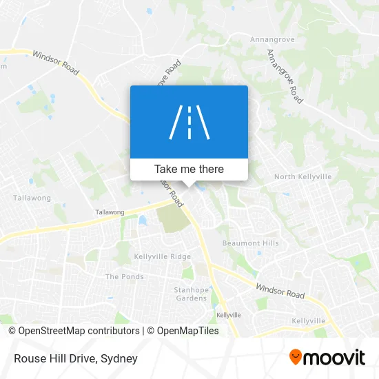 Mapa Rouse Hill Drive