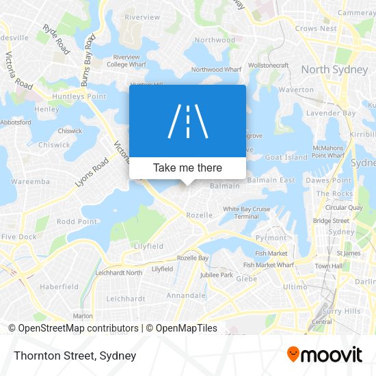 Thornton Street map