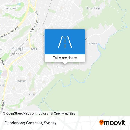 Dandenong Crescent map