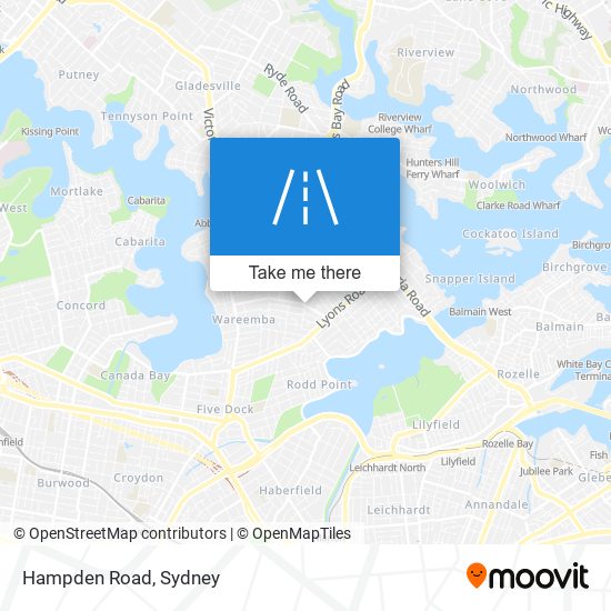 Hampden Road map