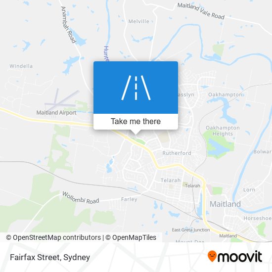 Mapa Fairfax Street