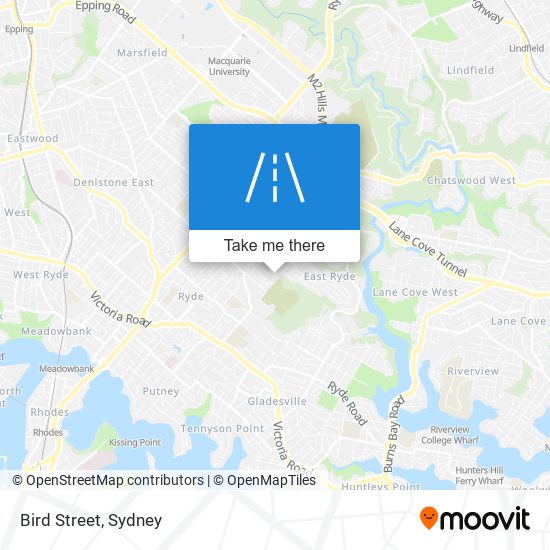 Mapa Bird Street