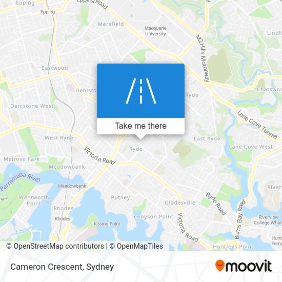 Cameron Crescent map