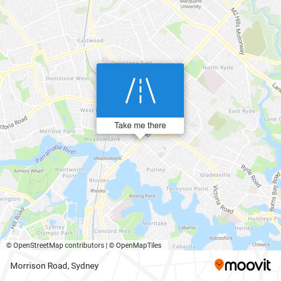 Mapa Morrison Road