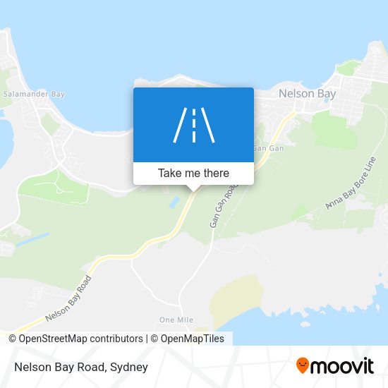 Nelson Bay Road map