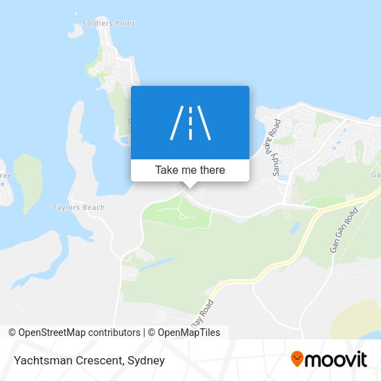 Yachtsman Crescent map