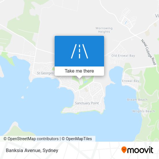 Banksia Avenue map