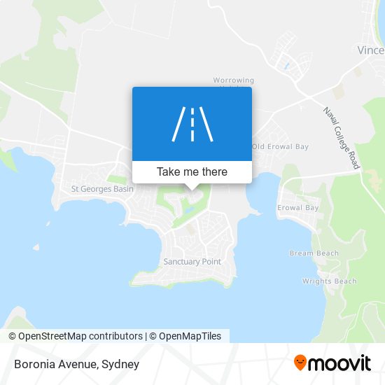 Boronia Avenue map