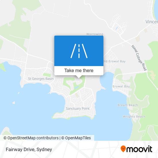 Mapa Fairway Drive