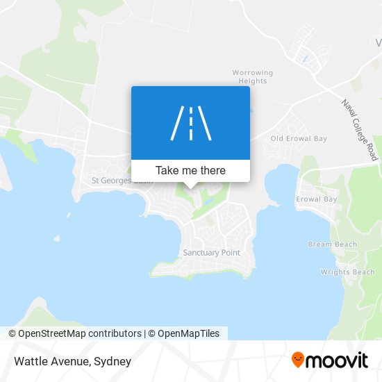 Wattle Avenue map