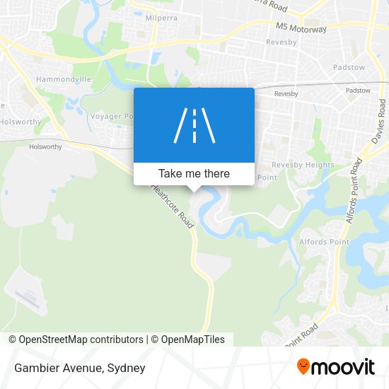 Gambier Avenue map