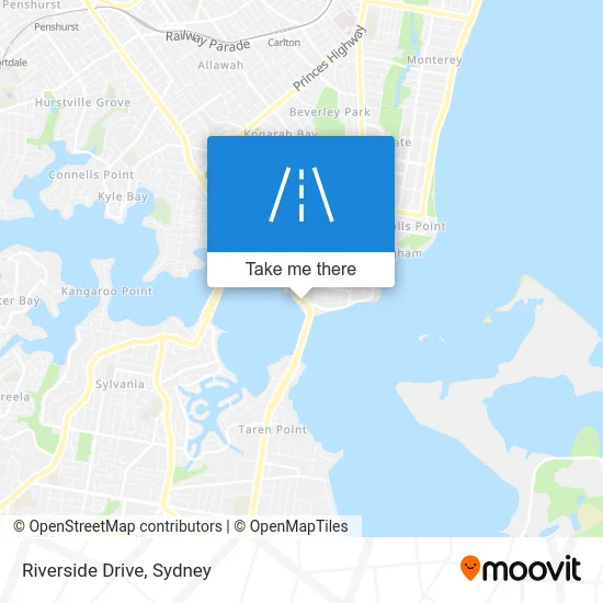 Mapa Riverside Drive