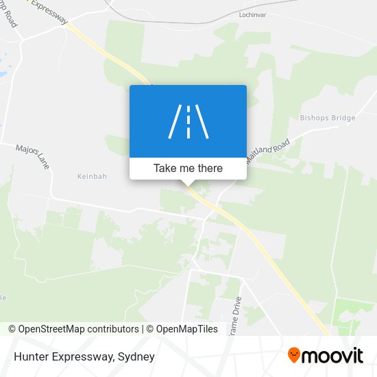 Hunter Expressway map