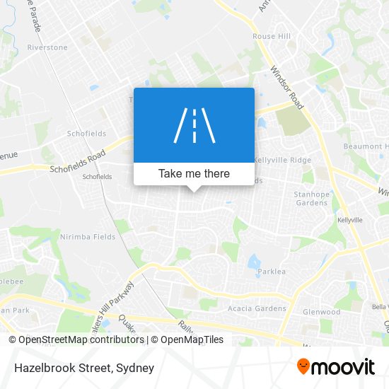 Hazelbrook Street map