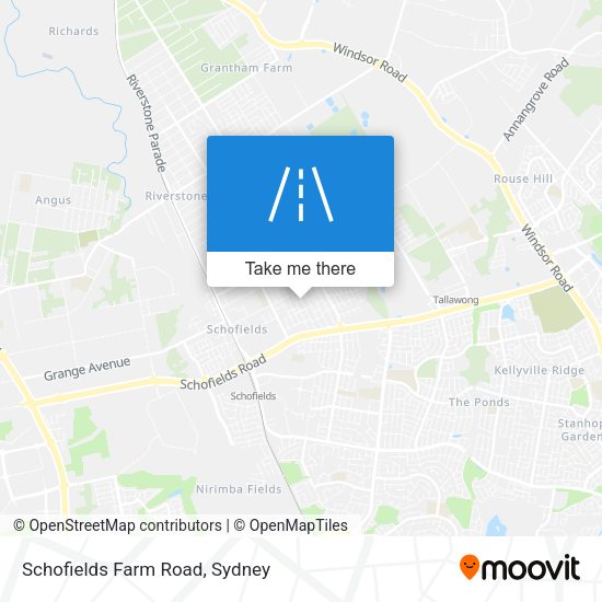 Schofields Farm Road map