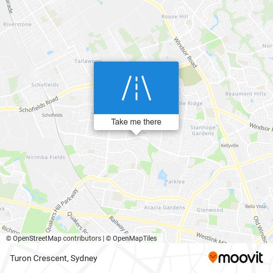 Turon Crescent map