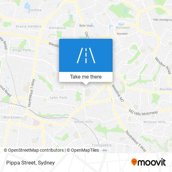 Mapa Pippa Street