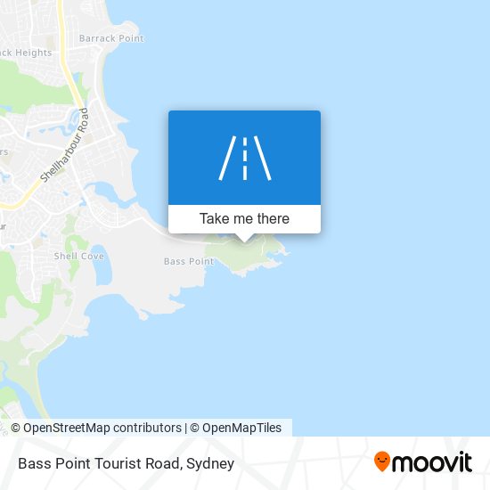 Bass Point Tourist Road map