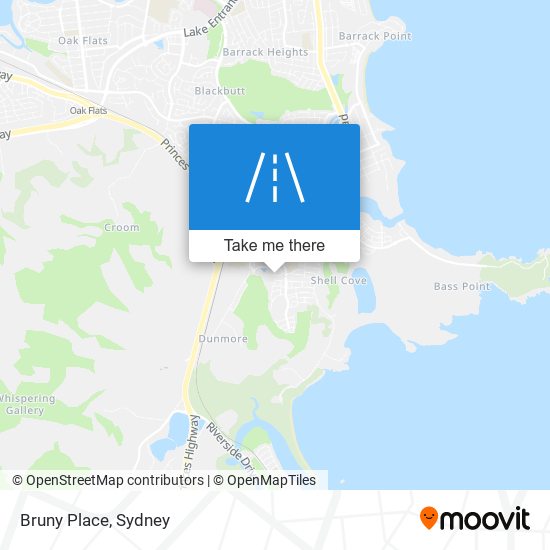 Bruny Place map