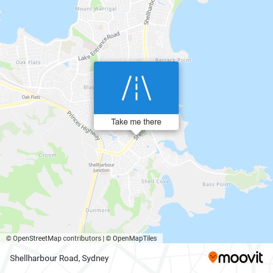 Mapa Shellharbour Road