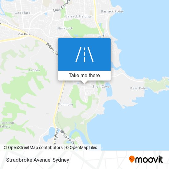 Mapa Stradbroke Avenue