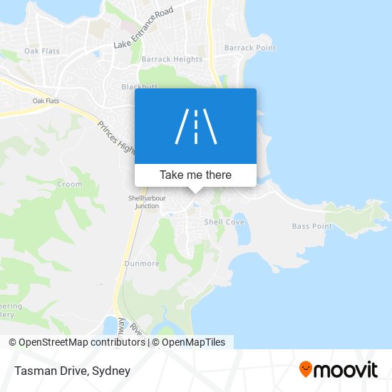 Mapa Tasman Drive