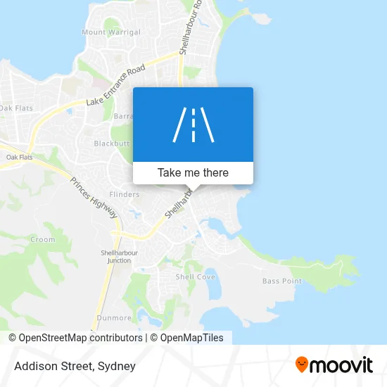 Mapa Addison Street