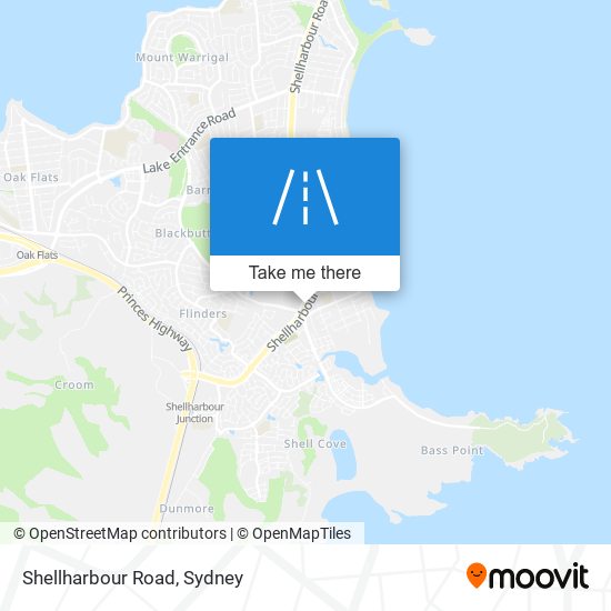 Mapa Shellharbour Road