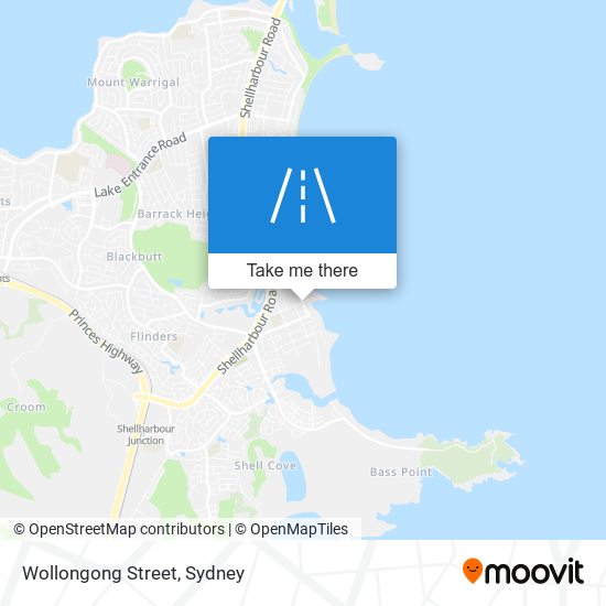 Mapa Wollongong Street