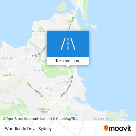 Mapa Woodlands Drive