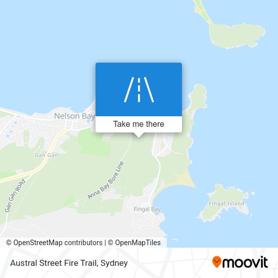 Austral Street Fire Trail map