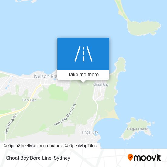 Shoal Bay Bore Line map