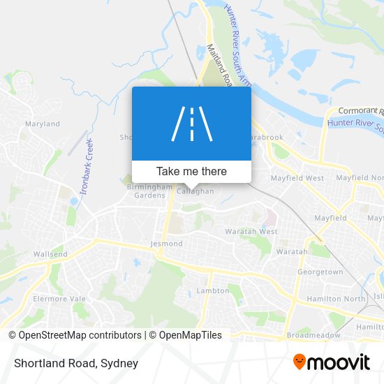 Shortland Road map