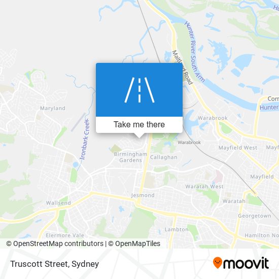 Truscott Street map