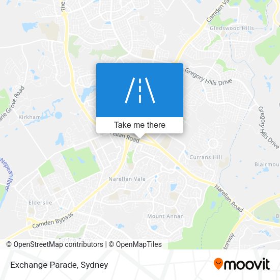 Exchange Parade map