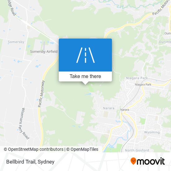 Bellbird Trail map