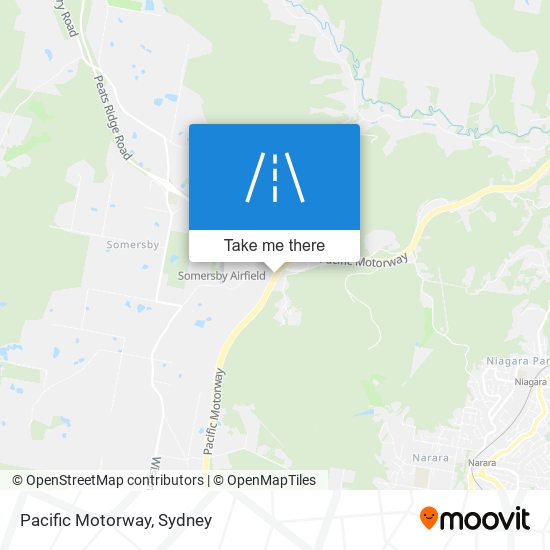 Pacific Motorway map