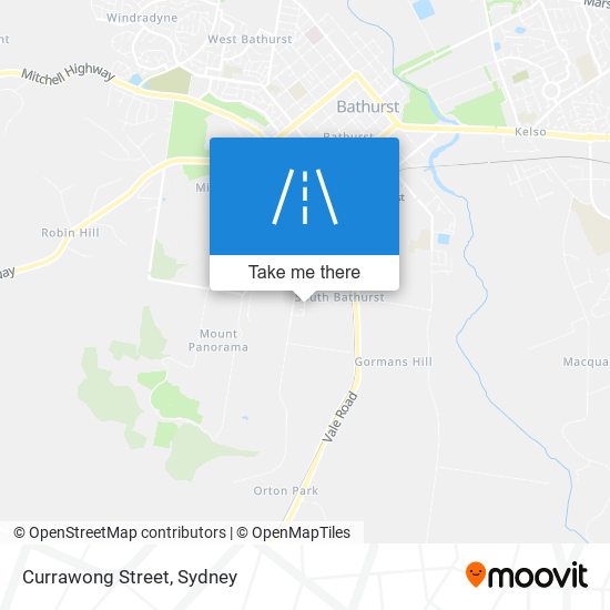 Mapa Currawong Street