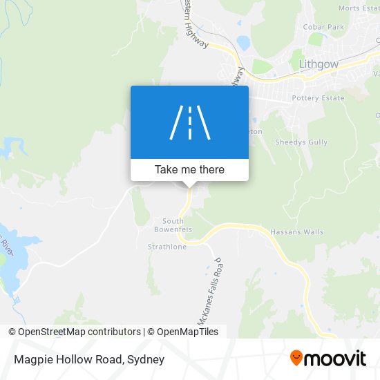 Mapa Magpie Hollow Road