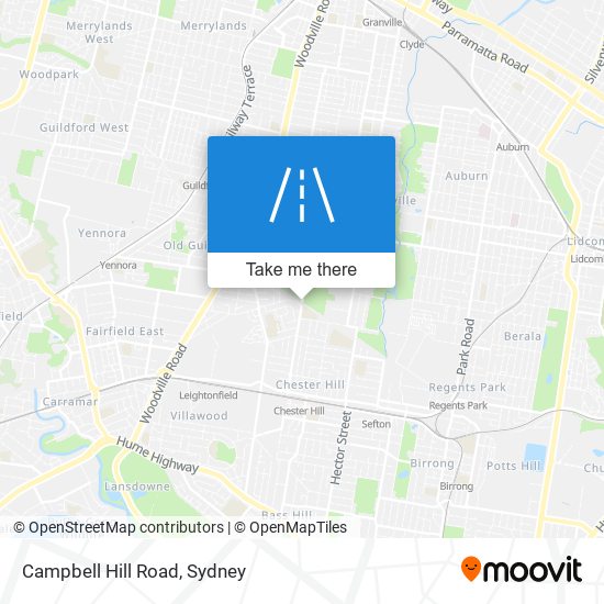 Mapa Campbell Hill Road